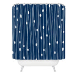 Deny Designs Heather Dutton Navy Entangled Shower Curtain