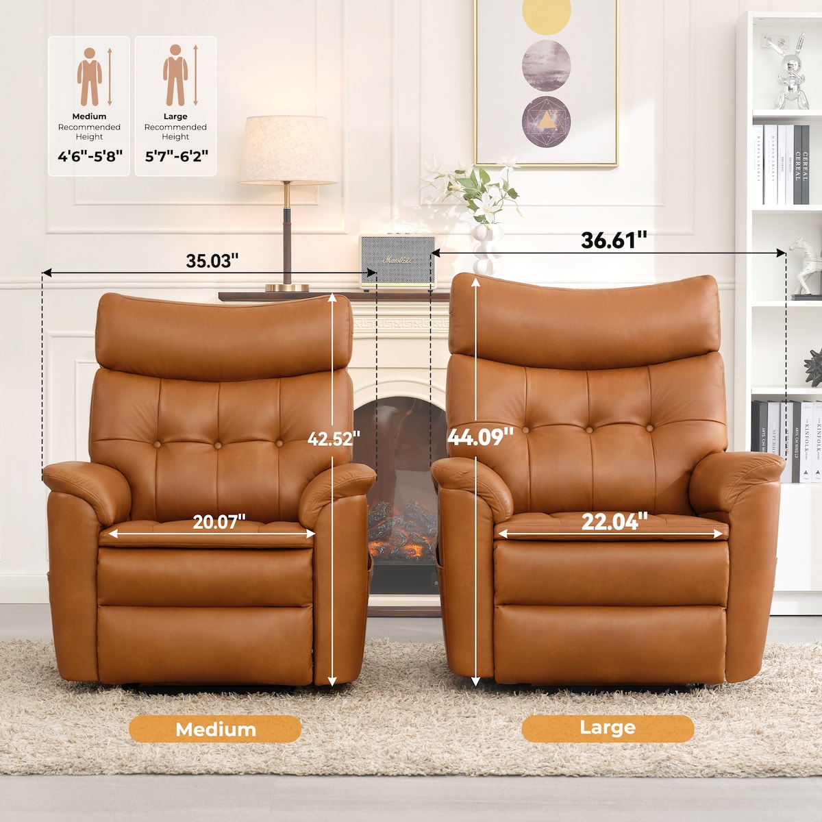 Heating, Massage Power Lift Recliner Chair, Medium