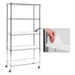Heavy-Duty 4/5-Tier Carbon Steel Shelving 350lbs/Shelf