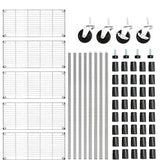 Heavy-Duty 4/5-Tier Carbon Steel Shelving 350lbs/Shelf