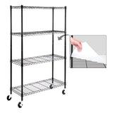 Heavy-Duty 4/5-Tier Carbon Steel Shelving 350lbs/Shelf