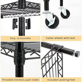 Heavy-Duty 4/5-Tier Carbon Steel Shelving 350lbs/Shelf