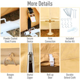 Outsunny 20' x 12' Heavy Duty Outdoor Temporary Carport Canopy Tent with Durable Construction & a Simple Setup