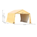 Outsunny 20' x 12' Heavy Duty Outdoor Temporary Carport Canopy Tent with Durable Construction & a Simple Setup