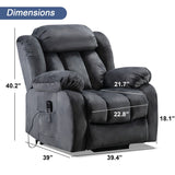 Heavy Duty and Safe Movement Reclining Mechanism ((Grey)