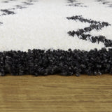 Hector Modern Chevron Shag Area Rug
