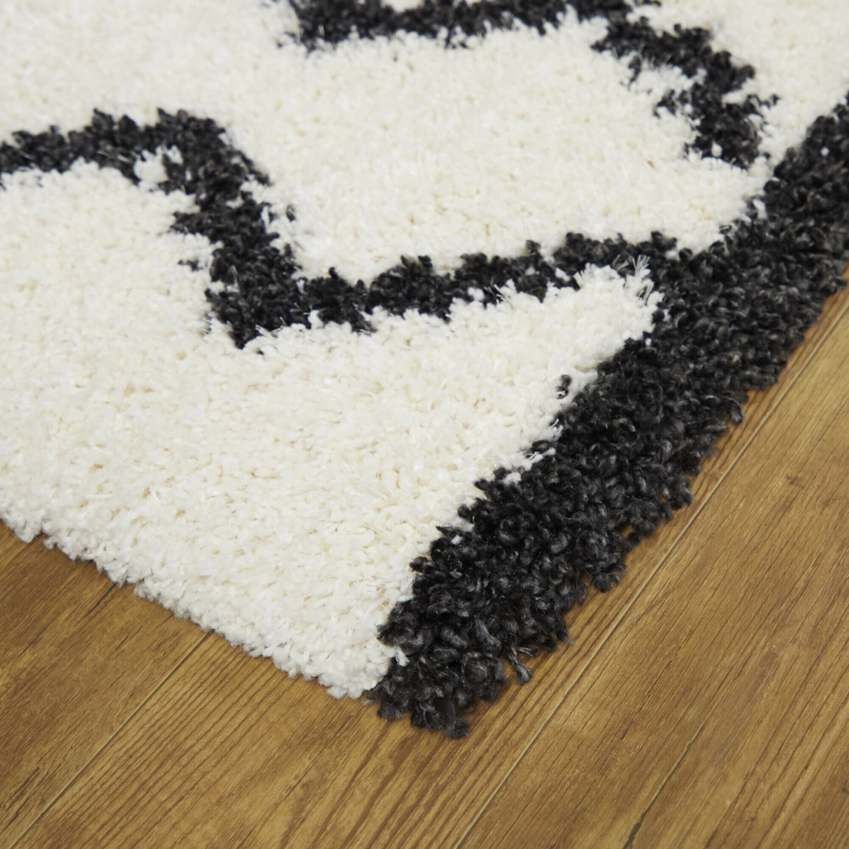 Hector Modern Chevron Shag Area Rug