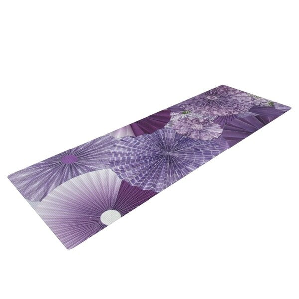 Heidi Jennings "Dusty Road" Purple Yoga Mat