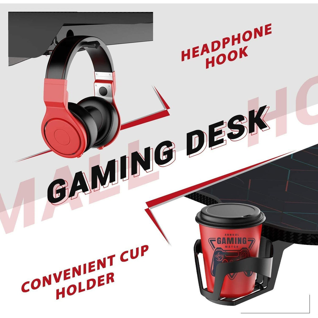 Homall Height Adjustable Gaming Desk 63 Inch T Shape Pc Computer Desk Office Worksation