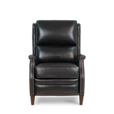 Hekkin Genuine Leather Power Recliner with Adjustable Headrest and USB Port Ultra-Comfy Living Room Seating