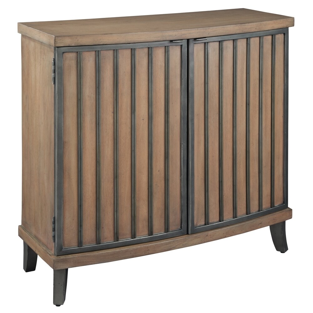 Hekman Accents Modern Industrial, Farmhouse Burnished Brown & Pewter Bedroom Chest, Nightstand, Chairside Table