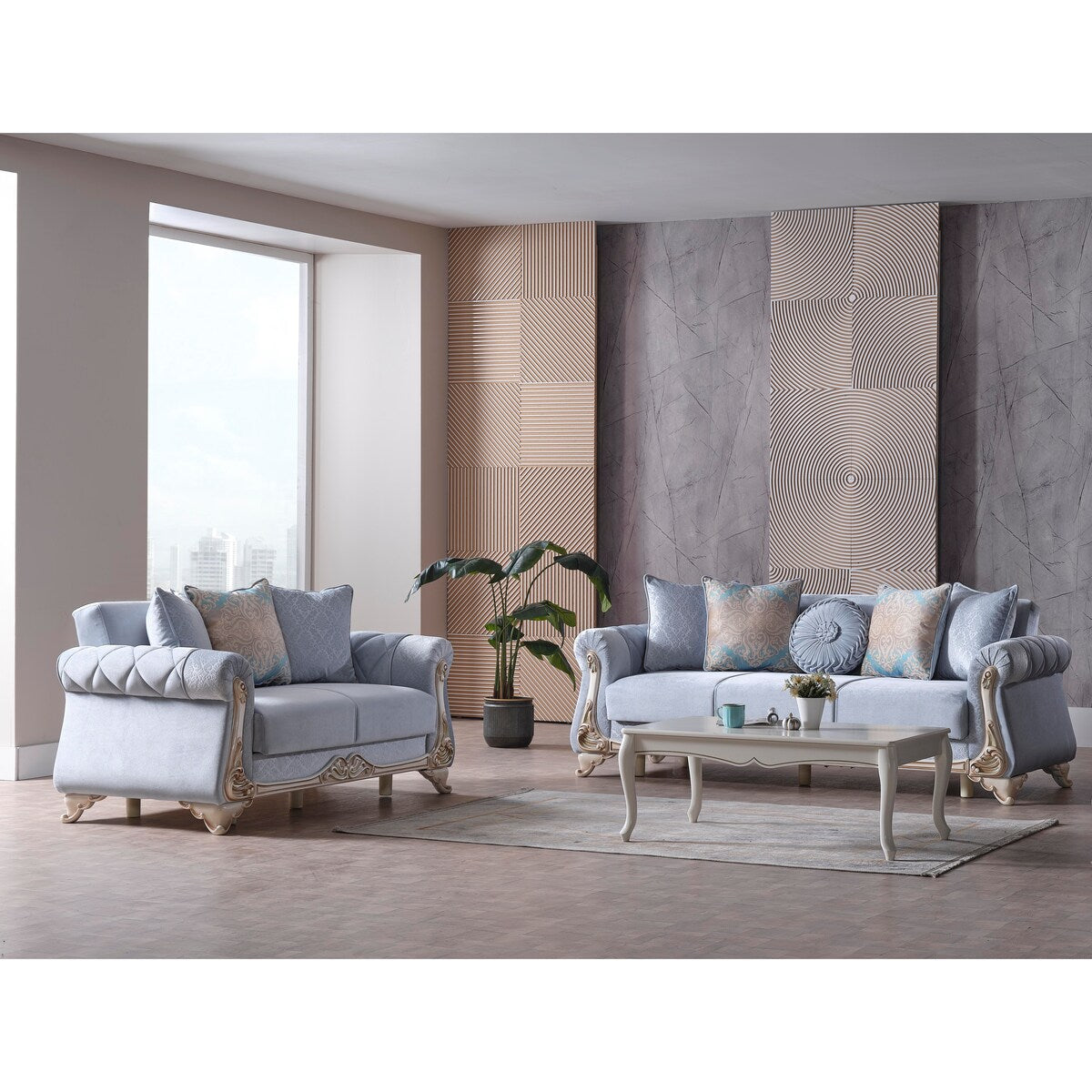 Helena 2-piece Living room Sofa and Loveseat set