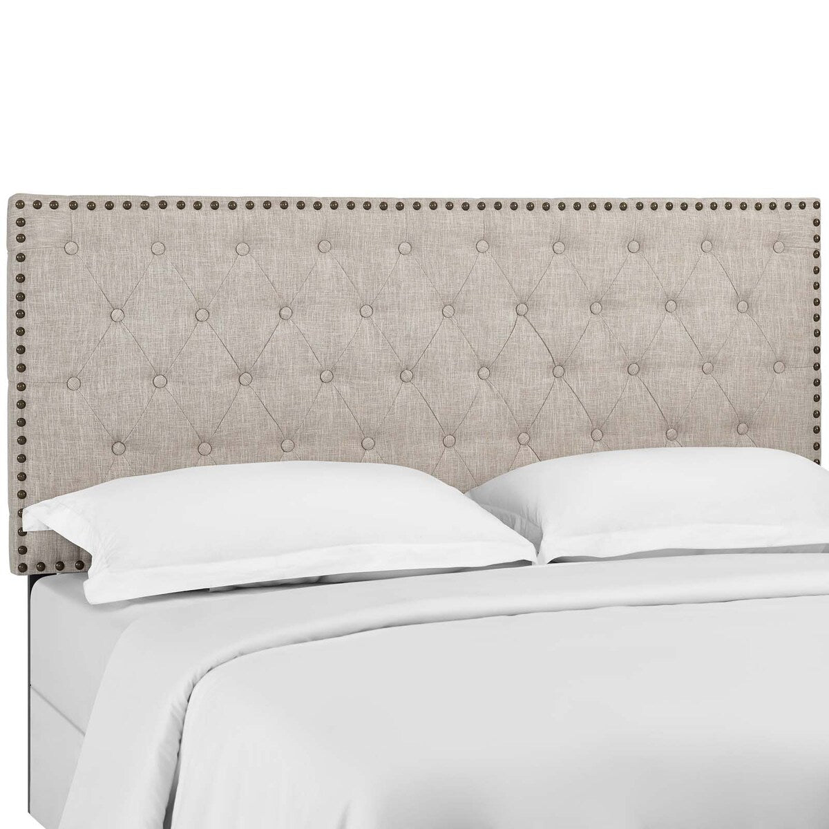 Copper Grove Avdiivka Twin Tufted Linen Headboard
