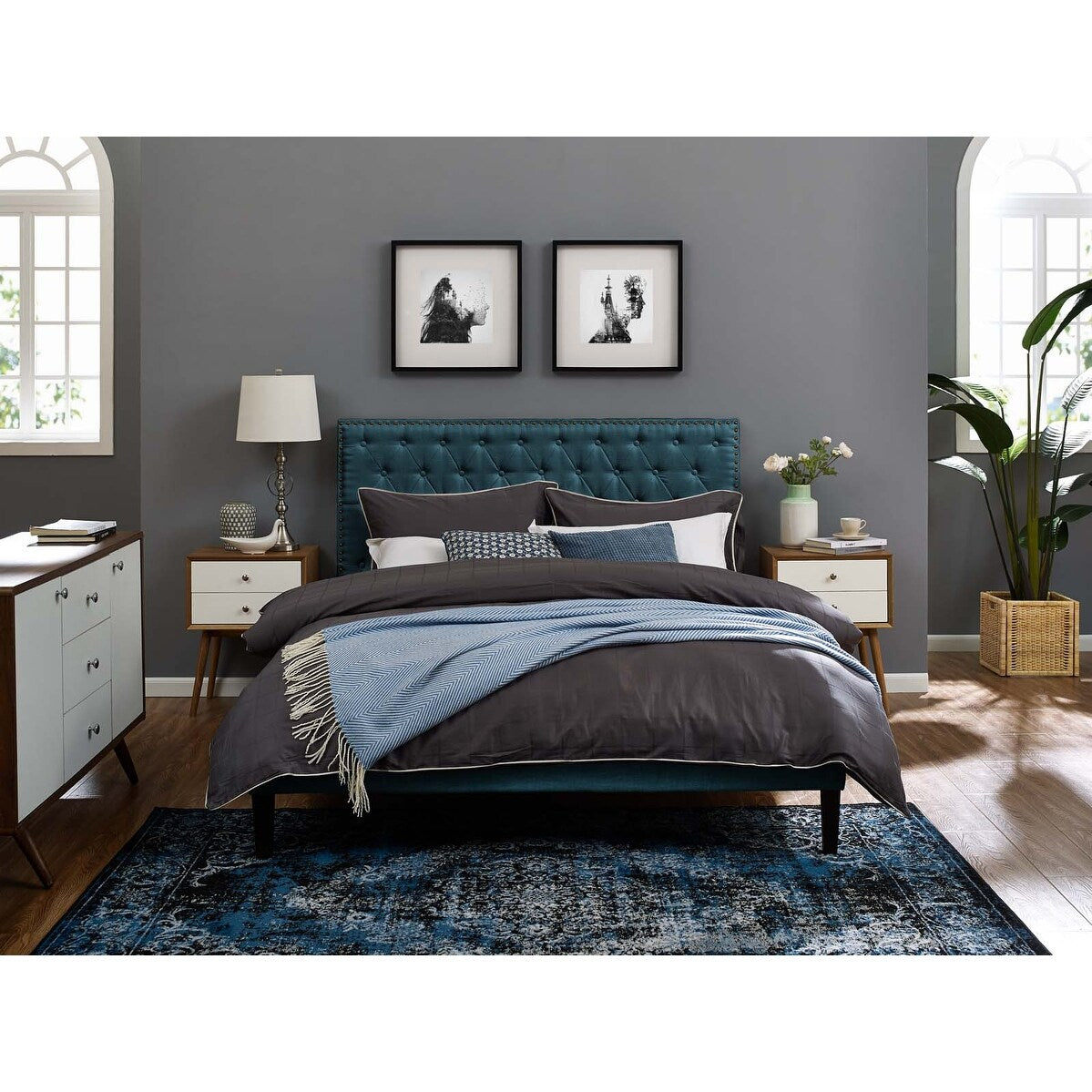 Copper Grove Avdiivka Twin Tufted Linen Headboard