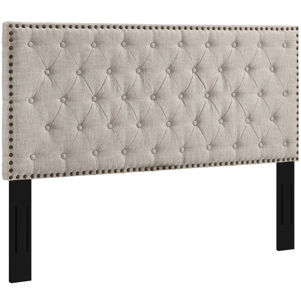 Copper Grove Avdiivka Twin Tufted Linen Headboard