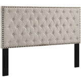 Copper Grove Avdiivka Twin Tufted Linen Headboard