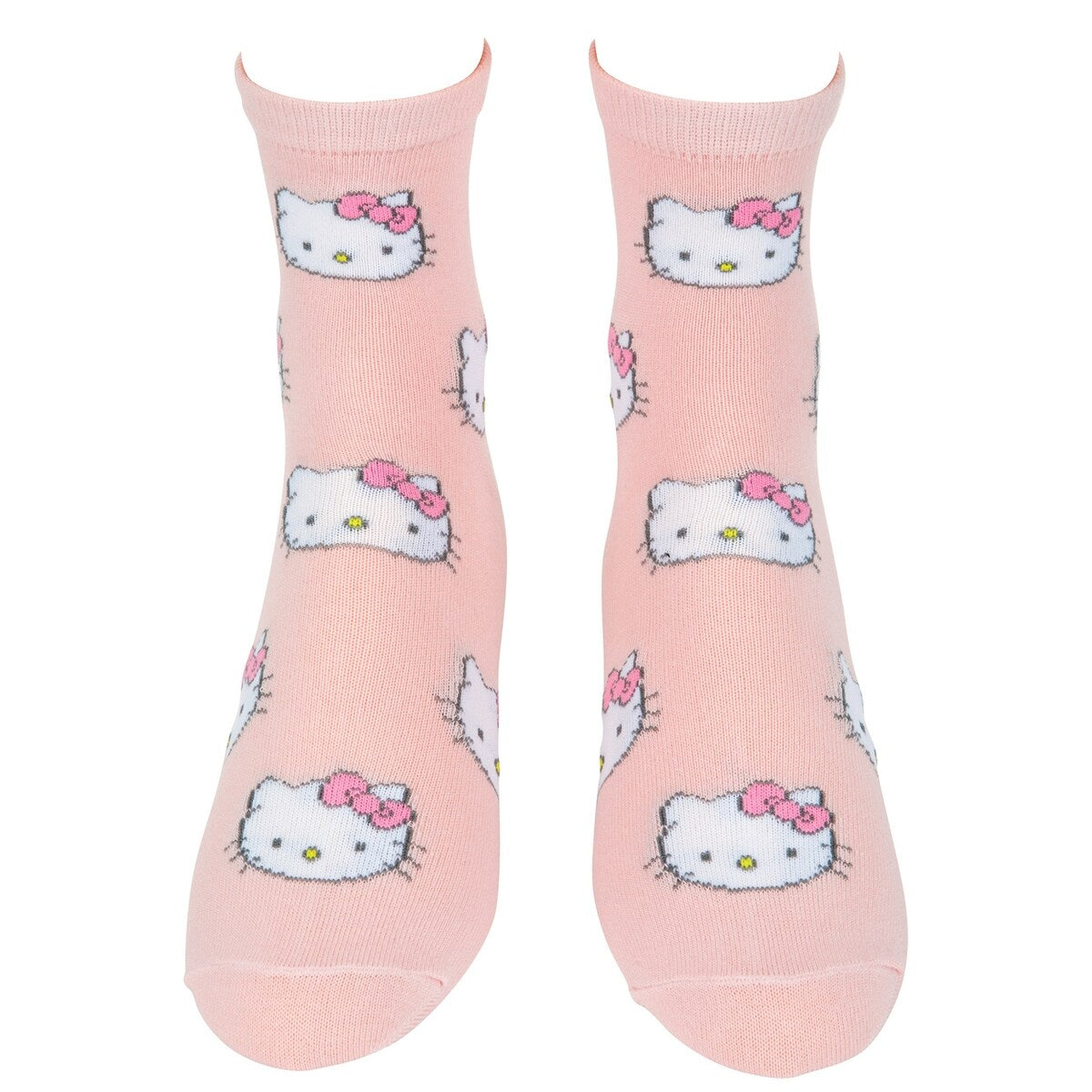 Hello Kitty Face Print Womens Crew Socks 2Pack