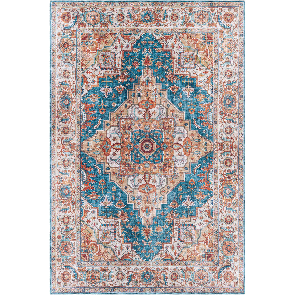 Artistic Weavers Henar Traditional Medallion Printed Area Rug