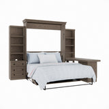 Henderson Queen Office Murphy Desk Bed - 2 Piers, Desktop