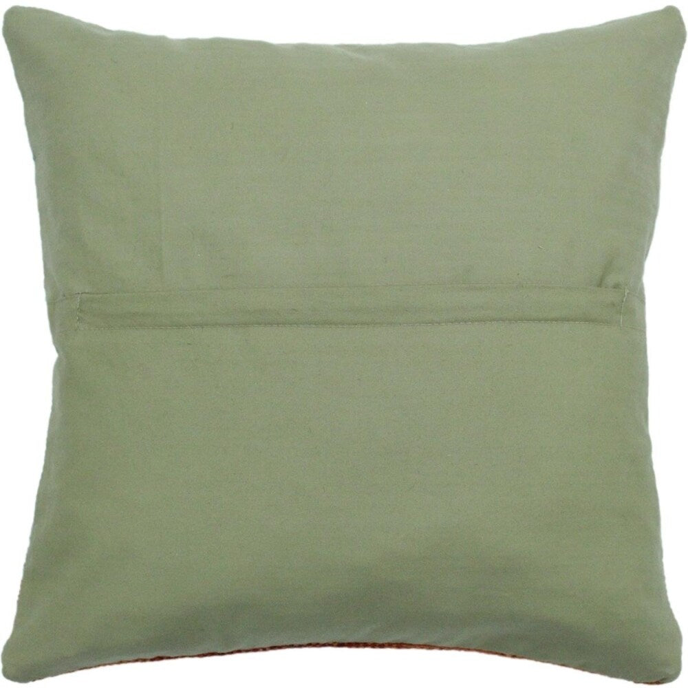 Hendrick Grey/Purple Hand-Woven Kilim Throw Pillow -18"x18"