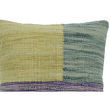 Hendrick Grey/Purple Hand-Woven Kilim Throw Pillow -18"x18"