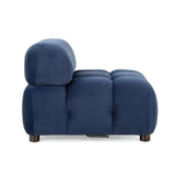Hennepin Velvet 3 Seater Modular Tufted Sofa by Christopher Knight Home