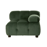 Hennepin Velvet 3 Seater Modular Tufted Sofa by Christopher Knight Home