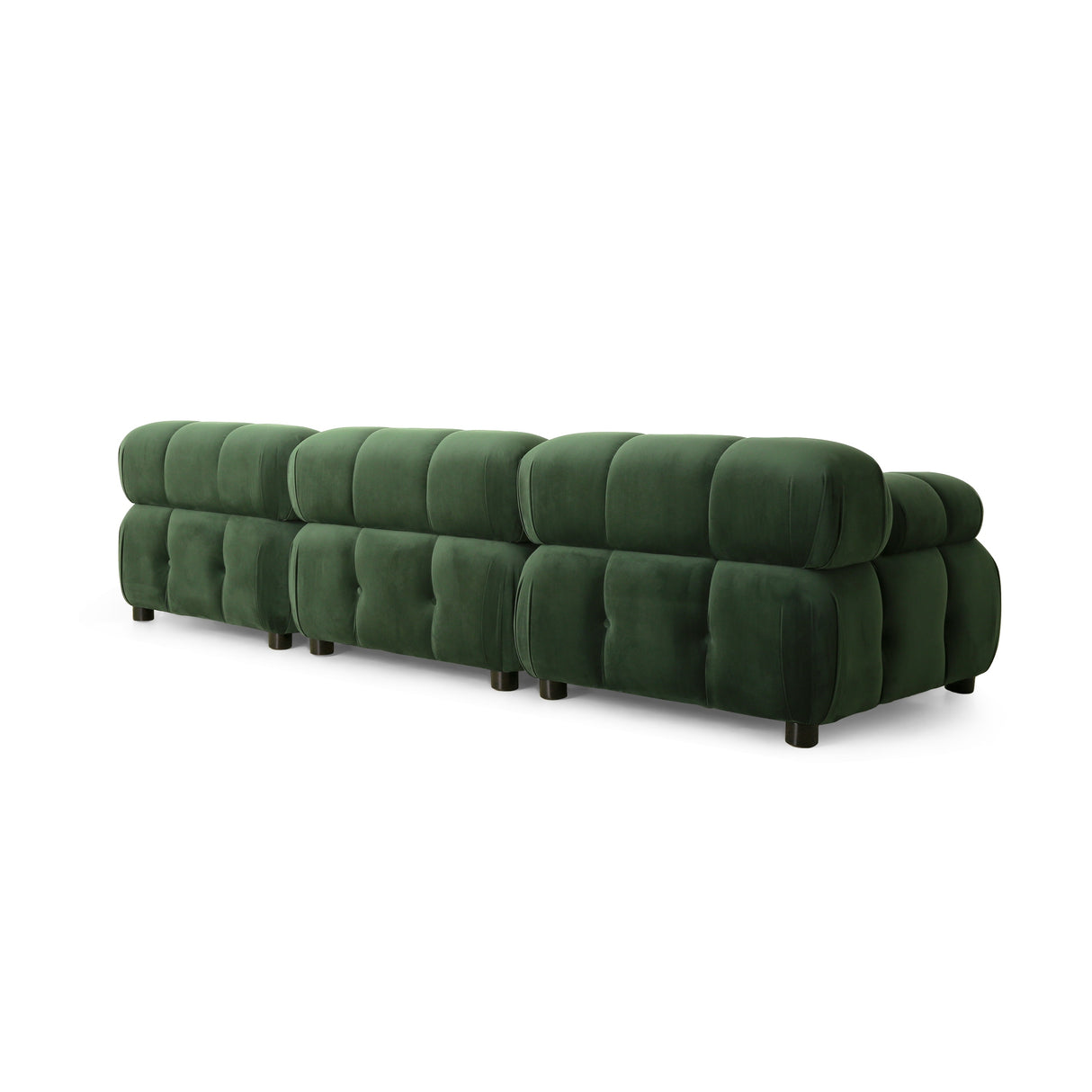 Hennepin Velvet 3 Seater Modular Tufted Sofa by Christopher Knight Home