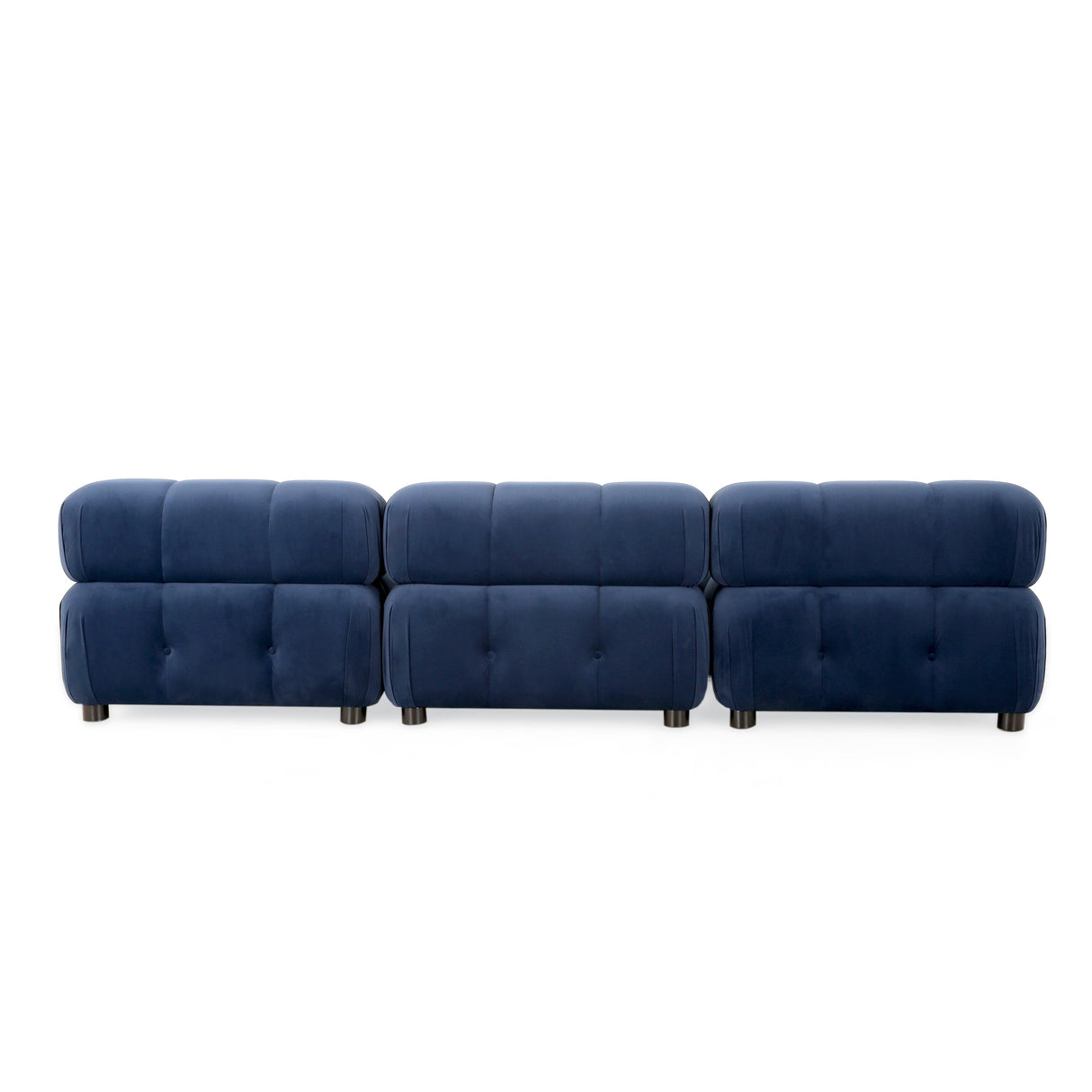 Hennepin Velvet 3 Seater Modular Tufted Sofa by Christopher Knight Home