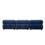 Hennepin Velvet 3 Seater Modular Tufted Sofa by Christopher Knight Home
