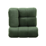 Hennepin Velvet 3 Seater Modular Tufted Sofa by Christopher Knight Home