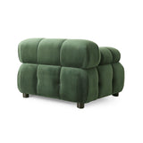 Hennepin Velvet 3 Seater Modular Tufted Sofa by Christopher Knight Home
