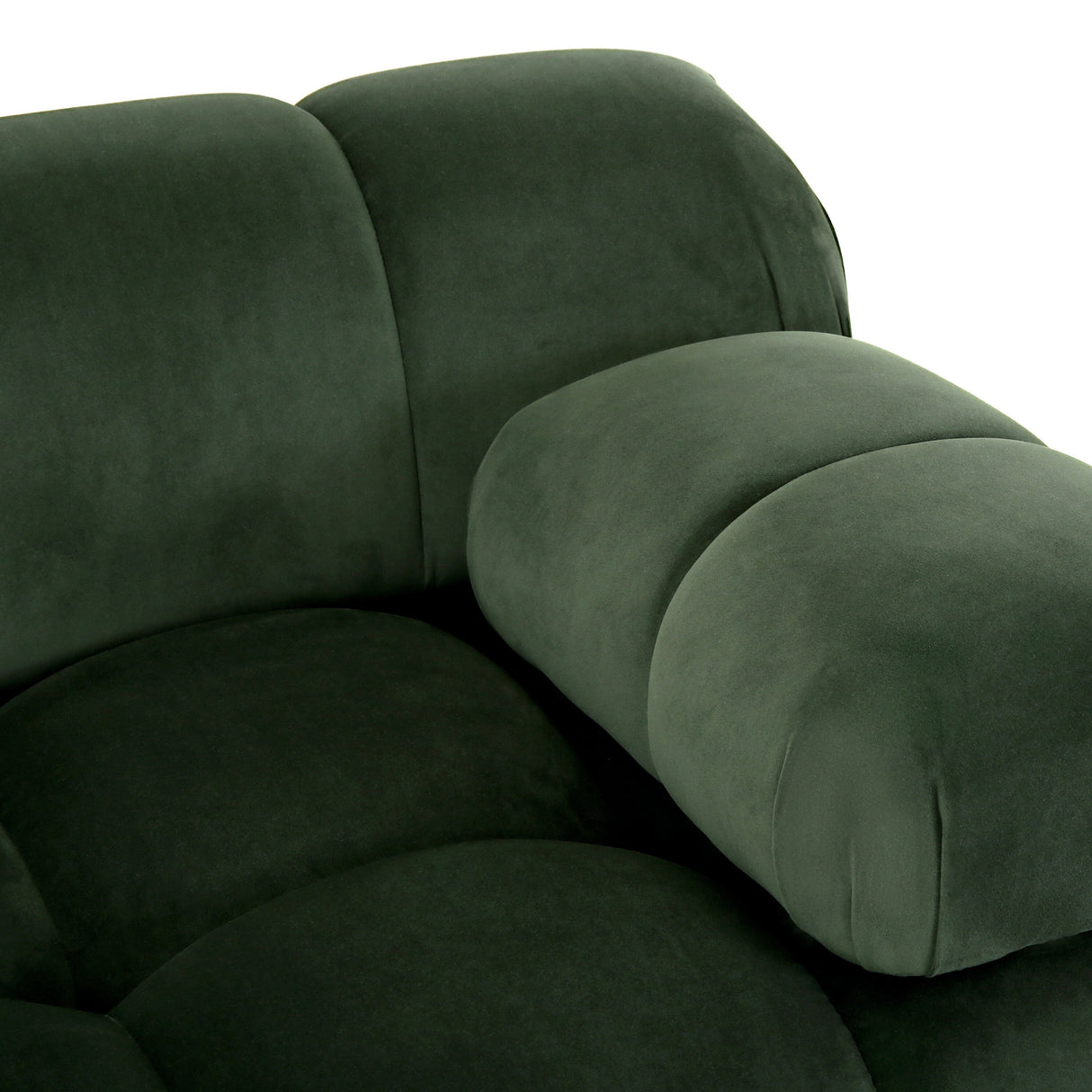 Hennepin Velvet 3 Seater Modular Tufted Sofa by Christopher Knight Home