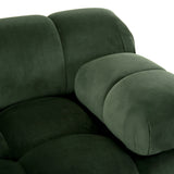 Hennepin Velvet 3 Seater Modular Tufted Sofa by Christopher Knight Home
