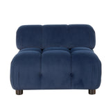 Hennepin Velvet 3 Seater Modular Tufted Sofa by Christopher Knight Home