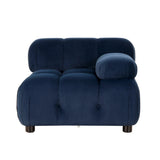 Hennepin Velvet 3 Seater Modular Tufted Sofa by Christopher Knight Home