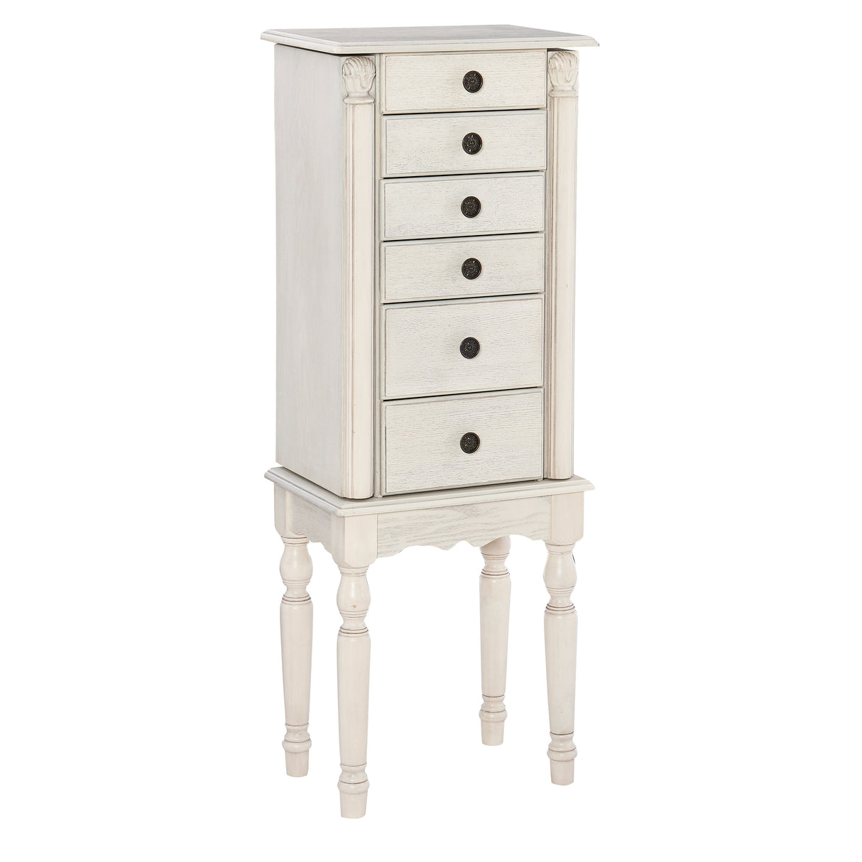 Henning Creamy White Jewelry Armoire