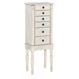 Henning Creamy White Jewelry Armoire