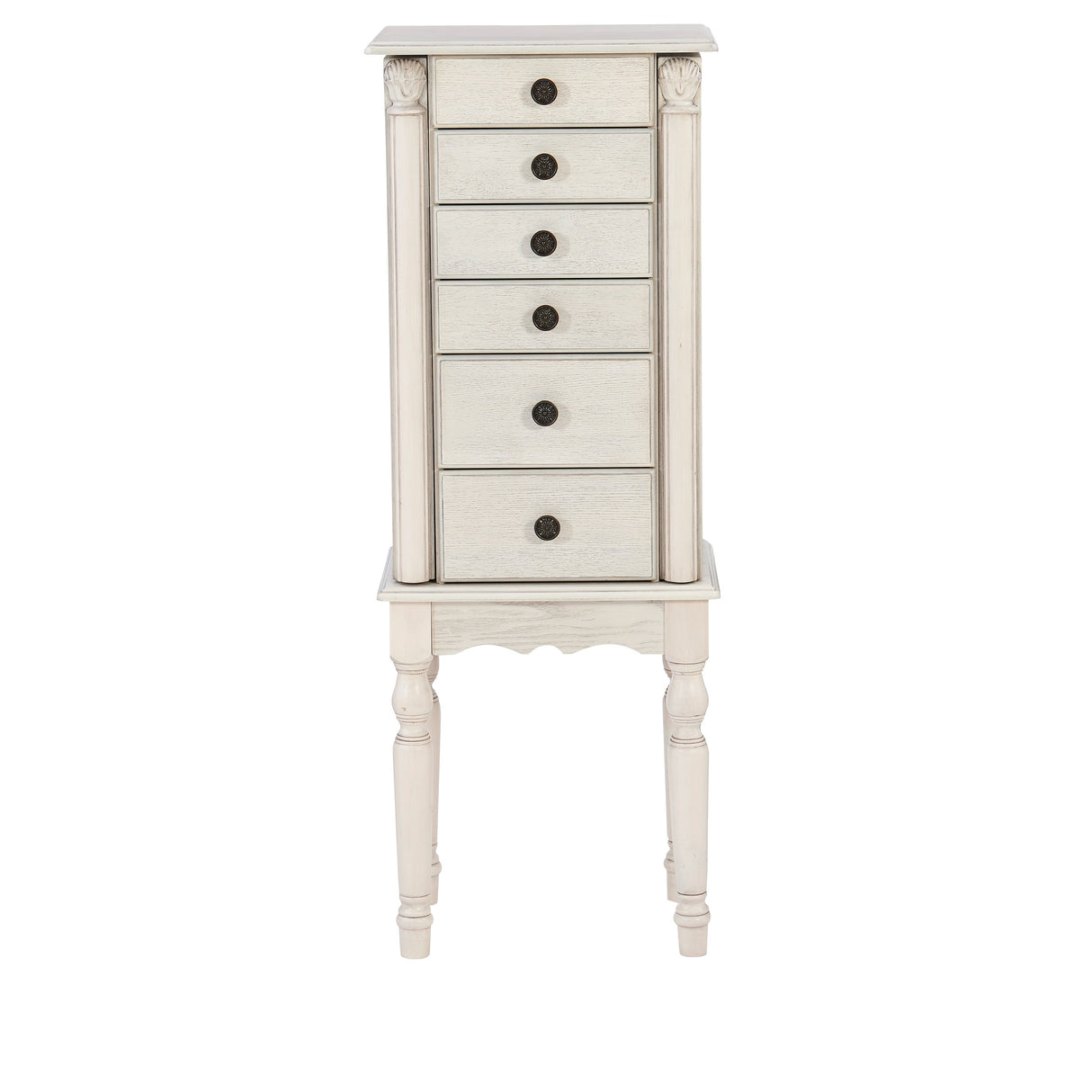Henning Creamy White Jewelry Armoire