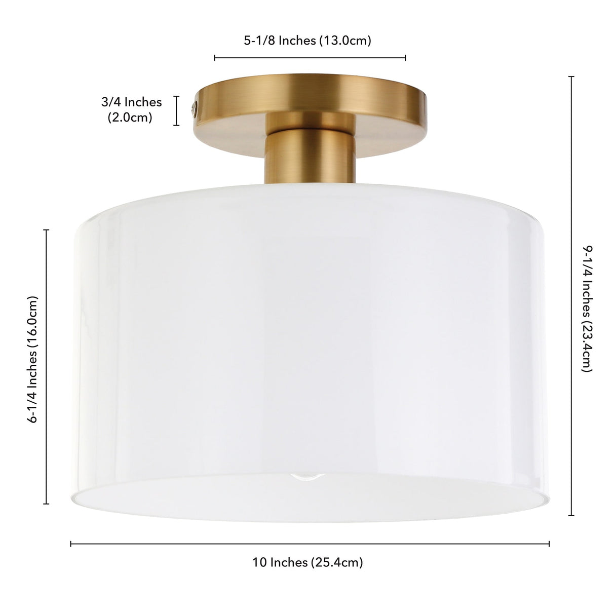 Henri Semi Flush Mount Ceiling Light