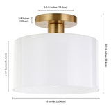 Henri Semi Flush Mount Ceiling Light