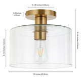 Henri Semi Flush Mount Ceiling Light