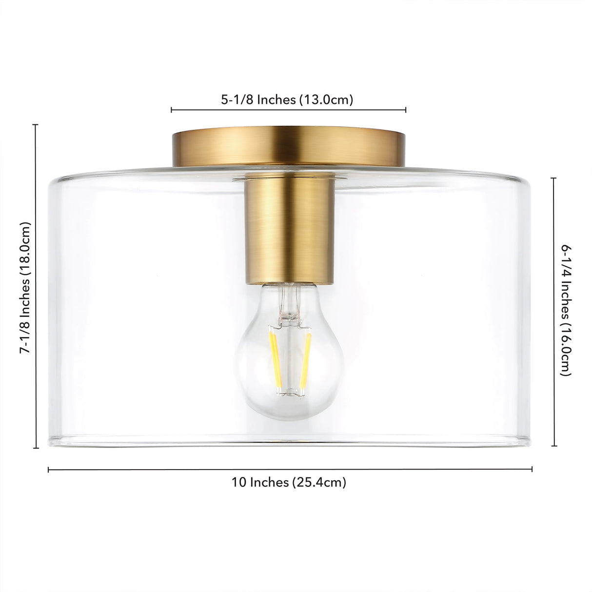 Henri Semi Flush Mount Ceiling Light