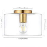 Henri Semi Flush Mount Ceiling Light