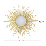 Henton Sunburst Wall Mirror by Christopher Knight Home