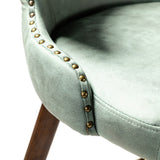 Hepburn Wingback Nailhead Trim Bar Stool Set of 2 by HULALA HOME