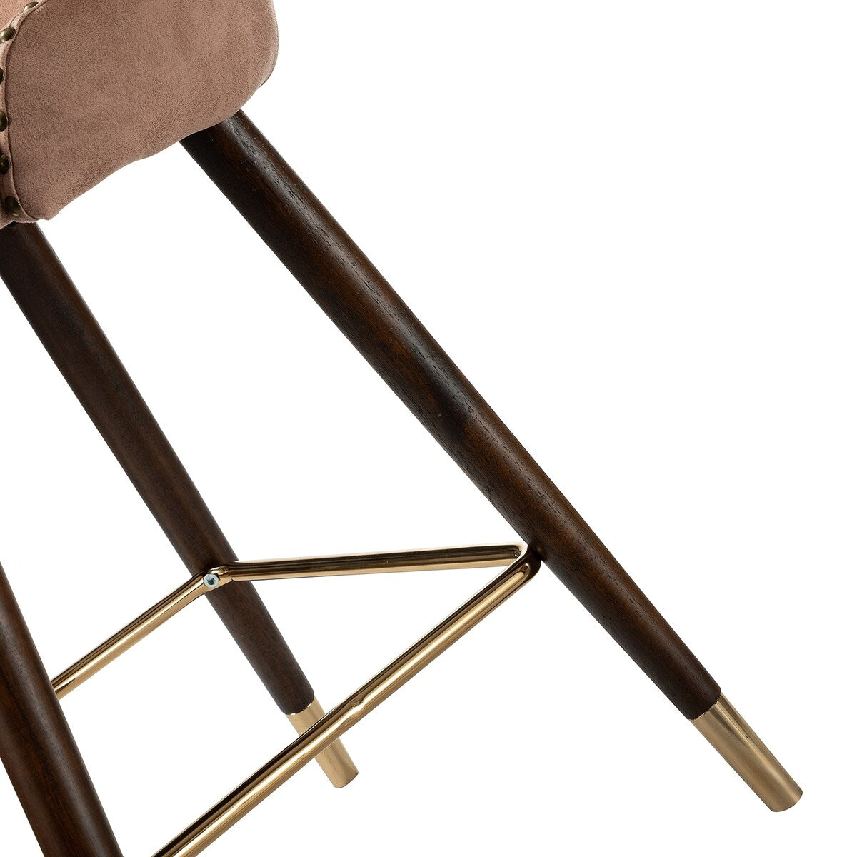 Hepburn Wingback Nailhead Trim Bar Stool Set of 2 by HULALA HOME