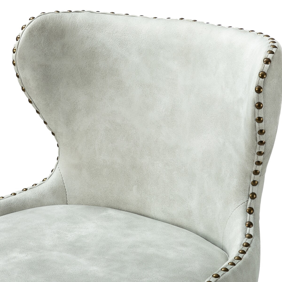 Hepburn Wingback Nailhead Trim Bar Stool Set of 2 by HULALA HOME