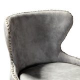 Hepburn Wingback Nailhead Trim Bar Stool Set of 2 by HULALA HOME