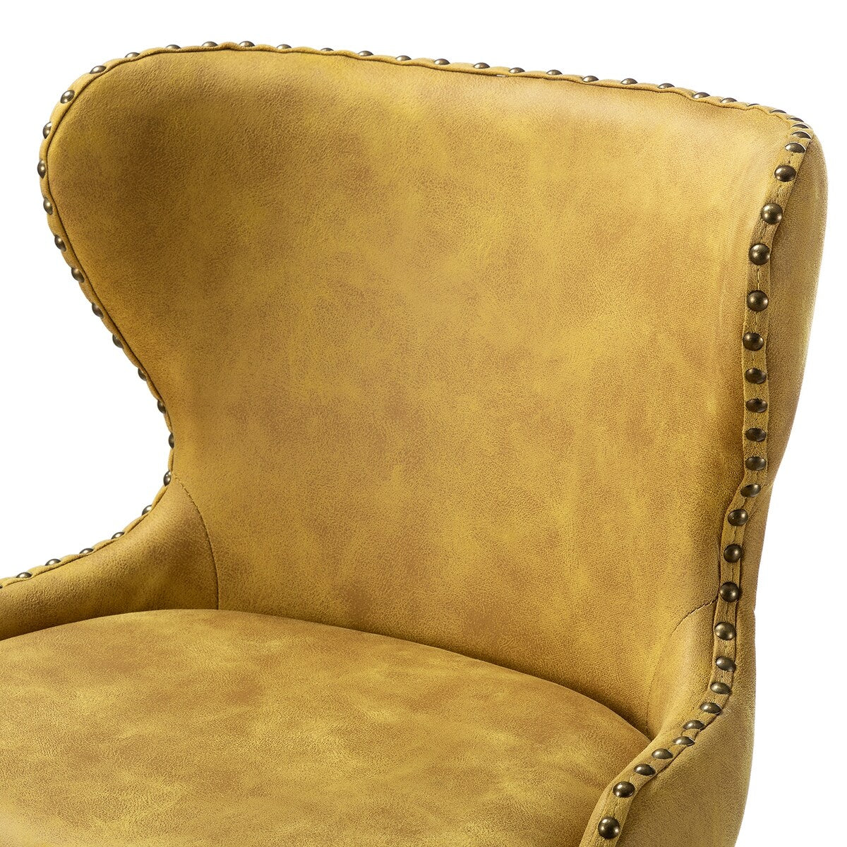 Hepburn Wingback Nailhead Trim Bar Stool Set of 2 by HULALA HOME